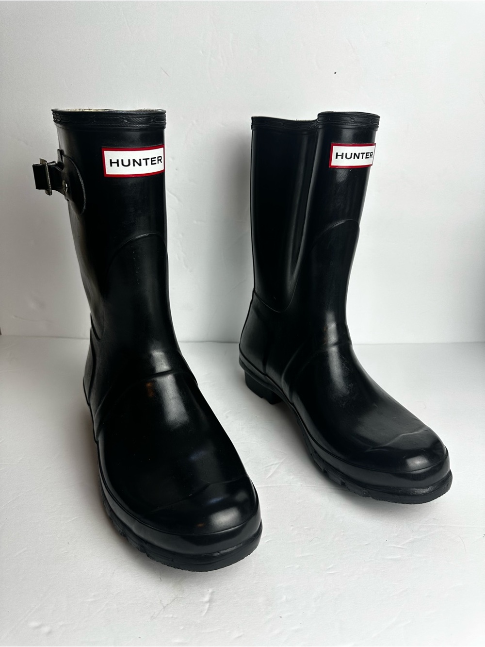 Hunter Original Gloss Short Boots Women's Size 9 or Men's 8 Shoes Waterproof - Picture 8 of 8